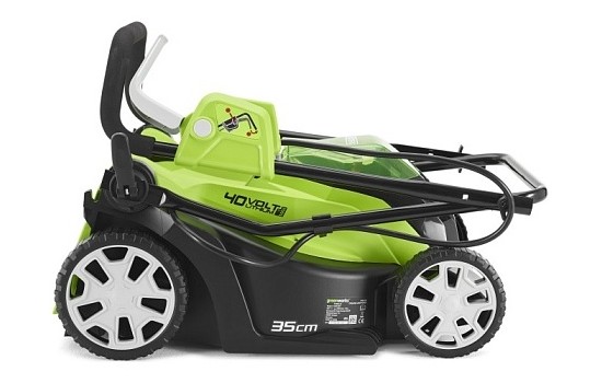 Газонокосилка аккумуляторная Greenworks G40LM35K2