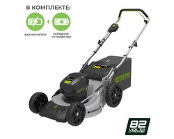 Газонокосилка аккумуляторная Greenworks GC82LM46K5