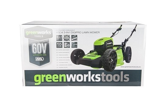 Газонокосилка аккумуляторная Greenworks GD60LM46SPK4