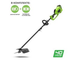 Аккумуляторный триммер Greenworks GD40BCK4