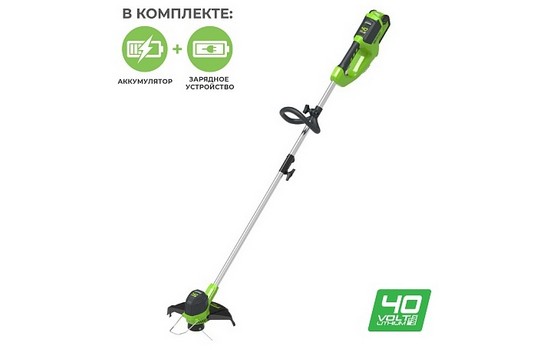 Аккумуляторный триммер Greenworks G40LTK2