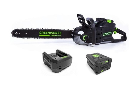 Аккумуляторная цепная пила Greenworks GC82CS25K2