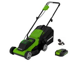 Газонокосилка аккумуляторная Greenworks G24LM33K2