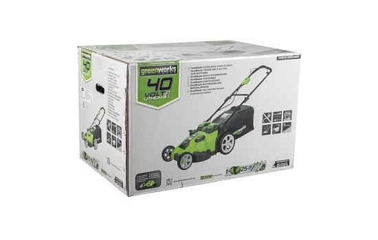 Газонокосилка аккумуляторная Greenworks G40LM49DBK4 Twin Force