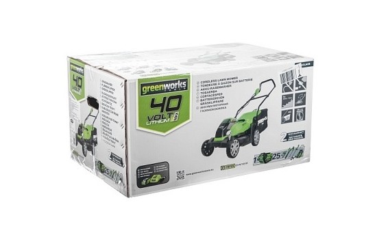 Газонокосилка аккумуляторная Greenworks G40LM35K4