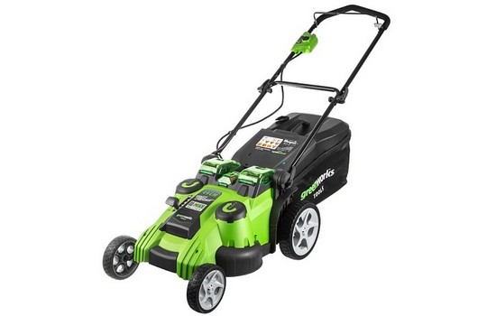 Газонокосилка аккумуляторная Greenworks G40LM49DBK4 Twin Force