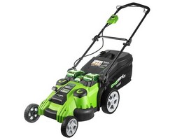 Газонокосилка аккумуляторная Greenworks G40LM49DB Twin Force