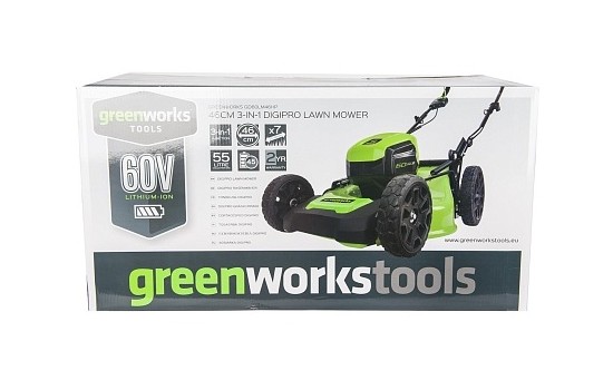 Газонокосилка аккумуляторная Greenworks GD60LM46HP