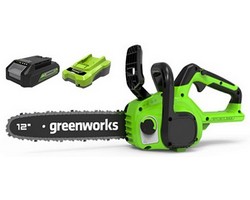 Аккумуляторная цепная пила Greenworks GD24CS30K4